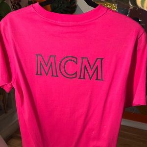 Authentic MCM Hot pink Tshirt